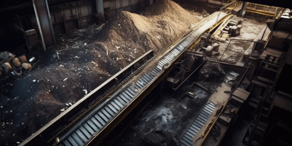 Faja transportadora en minería