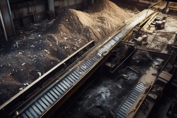 Faja transportadora en minería